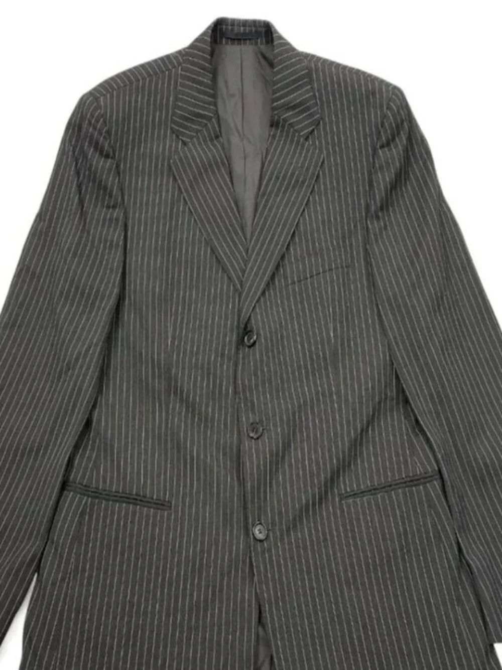 Hugo Boss Vinci/Lucca Brown Pin Stripe Wool Blazer Sport Coat Jacket Men's 42 R